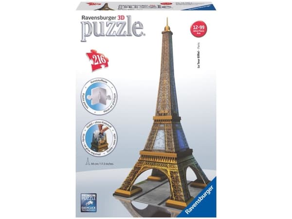 Ravensburger 4005556125562, 216 kpl, Rakennukset, 10 vuosi/vuosia