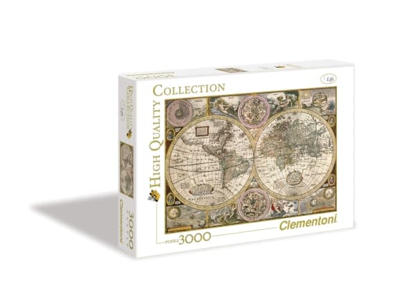 Clementoni Old Map, 3000 kpl, Kartat, 14 vuosi/vuosia