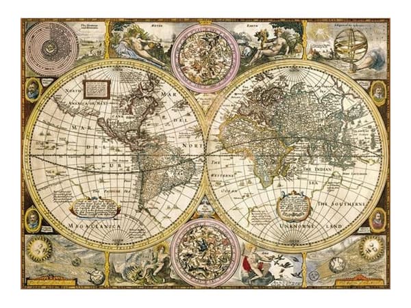 Clementoni Old Map, 3000 kpl, Kartat, 14 vuosi/vuosia