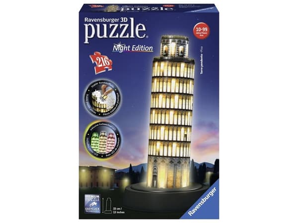 Ravensburger Leaning Tower of Pisa, 216 stykker, Bygninger, 8 år