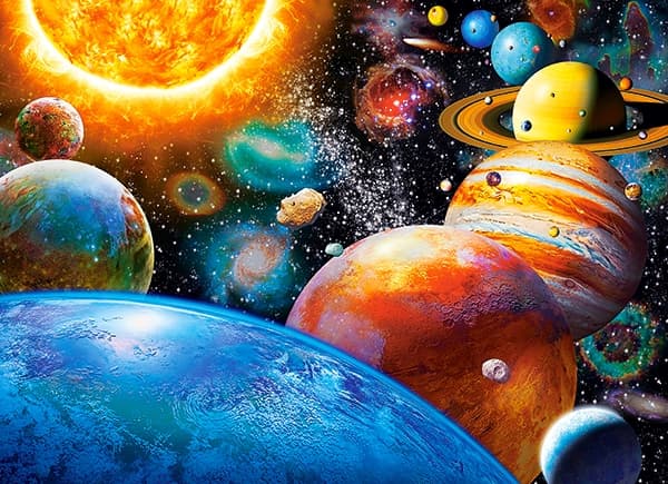 Castorland Planets and their moons 300 pcs, 300 stykker, Verdensrommet, 8 år