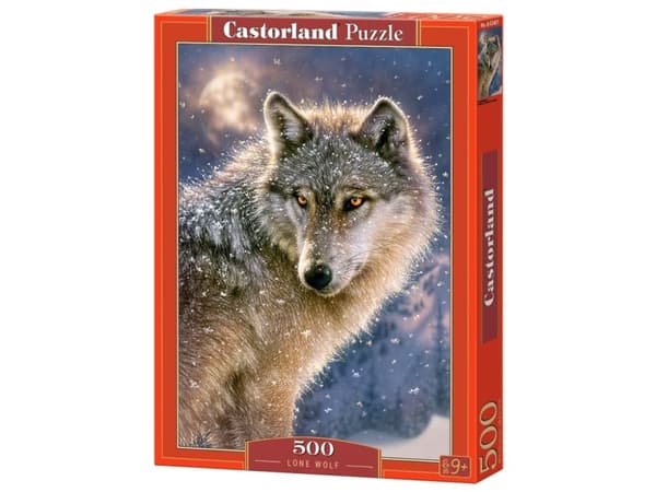 Castorland Lone wolf 500 pcs, 500 stykker, Fauna, 9 år