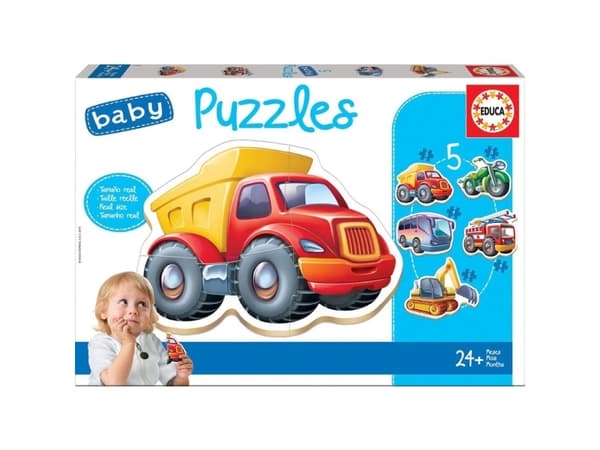 Educa Baby puzzles 5 pcs vehicles 24 months