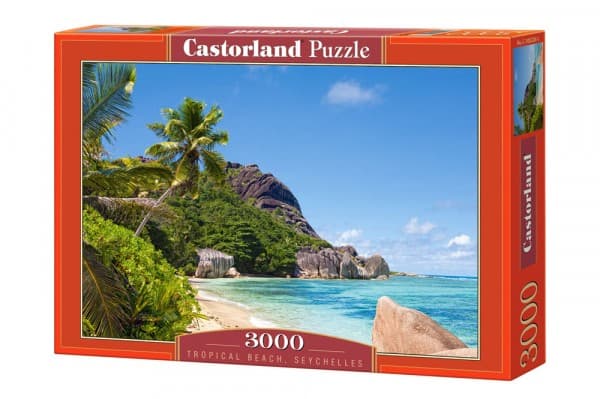 Castorland Tropical Beach, Seychelles 3000 pcs, 3000 kpl, Maisema, 9 vuosi/vuosia