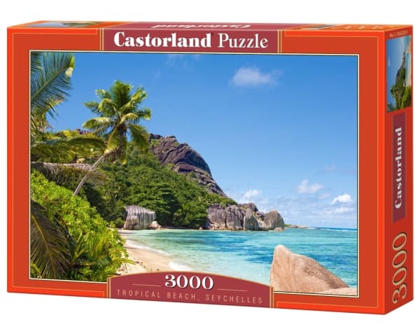 Castorland Tropical Beach, Seychelles 3000 pcs, 3000 kpl, Maisema, 9 vuosi/vuosia