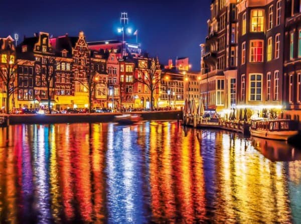 Clementoni 35037 Clementoni-35037-High Quality Collection-Amsterdam-500 Pieces, Multi-Colour
