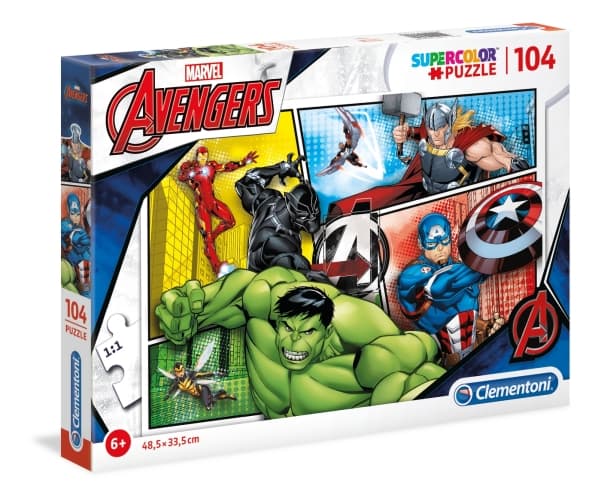 Clementoni SuperColor - Marvel Avengers - puslespill - 104 deler