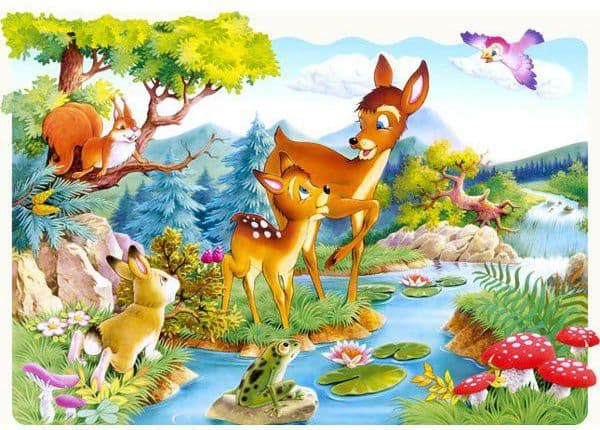 Castorland Little Deers 20 Maxi pcs, 20 styck, Tecknade serier, 4 År