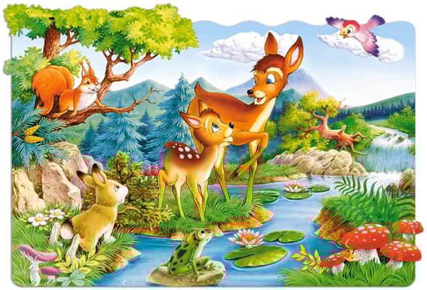 Castorland Little Deers 20 Maxi pcs, 20 styck, Tecknade serier, 4 År
