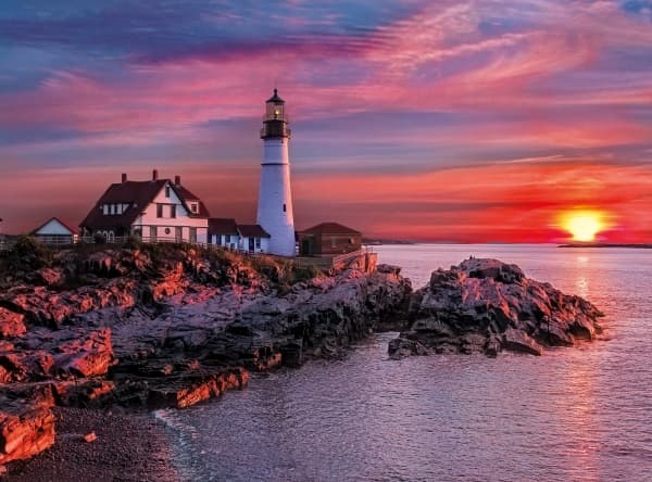 Clementoni High Quality Collection - Portland Head Light - puslespill - 500 deler