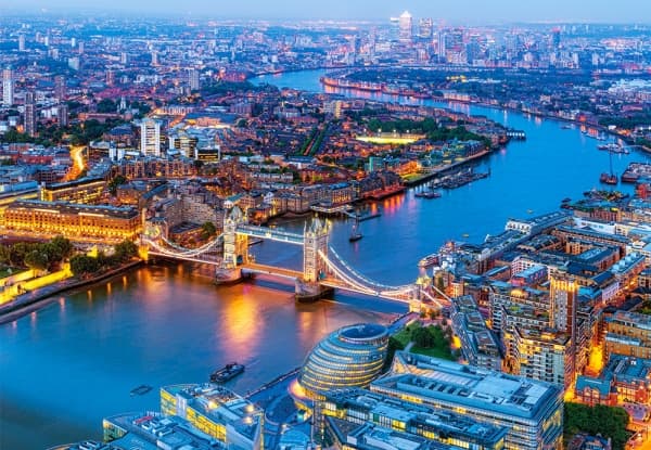 Castorland Aerial View of London 1000 pcs, 1000 kpl, Kaupunki, 9 vuosi/vuosia