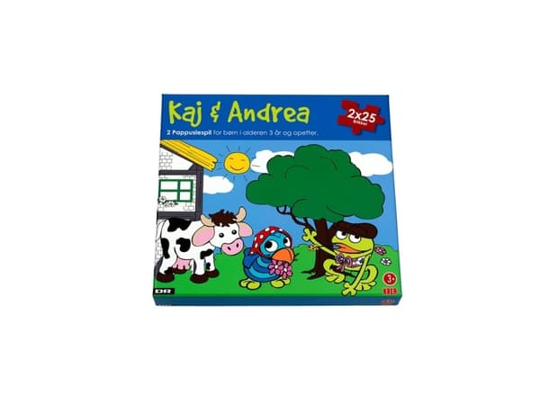 DR Puzzle 2 x 25 palaa Kaj &amp; Andrea