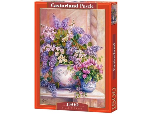 Castorland Lilac Flowers - 1500 pcs, 1500 styck, Flora, 9 År
