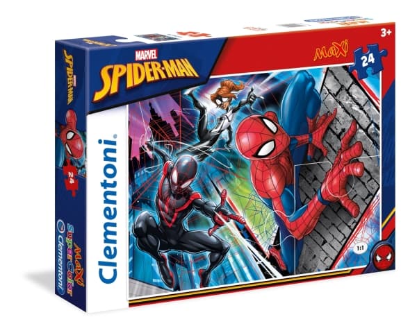 Clementoni SuperColor Maxi - Spindelmannen (Marvel) - pussel - 24 delar