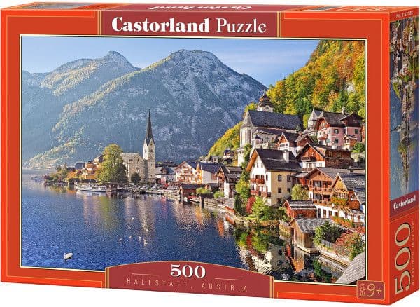 Castorland Hallstatt, Austria 500 pcs, 500 stykker, Landskap, 9 år