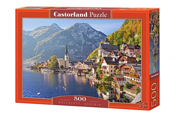 Castorland Hallstatt, Austria 500 pcs, 500 stykker, Landskap, 9 år