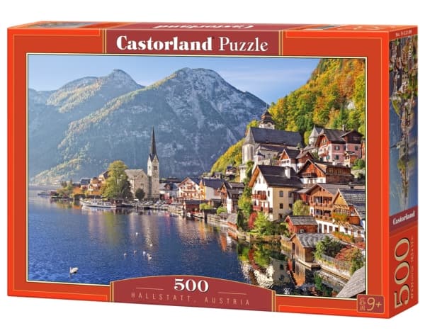 Castorland Hallstatt, Austria 500 pcs, 500 stykker, Landskap, 9 år