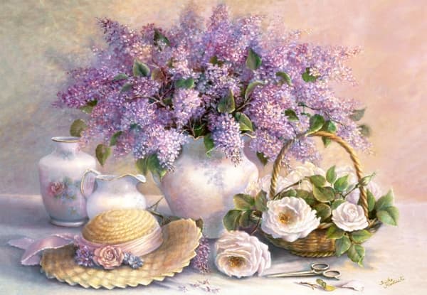 Castorland Flower Day, Trisha Hardwick 1000 pcs, 1000 kpl, Kasvisto, 9 vuosi/vuosia