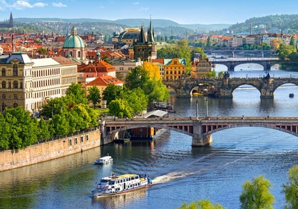 Castorland View of Bridges in Prague 500 pcs, 500 styck, Liggande, 9 År