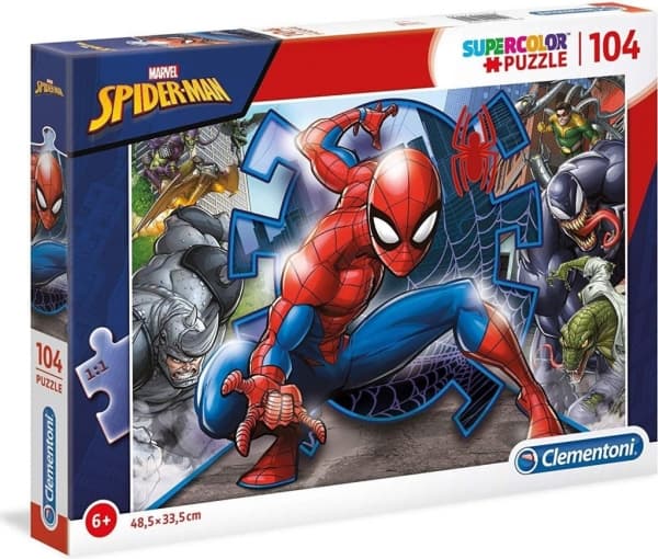Clementoni SuperColor Marvel Spider-Man - Spindelmannen (Marvel) - pussel - 104 delar
