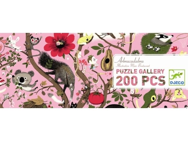 DJECO Gallery Puzzle - Arbracadabra - 200 pezzi, 6 år