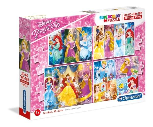 Clementoni Disney Princess, 20 stykker, Tegneserier, 3 år