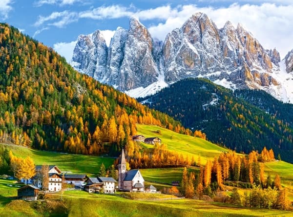 Castorland Church of St. Magdalena, Dolomites 2000 pcs, 2000 styck, Liggande, 9 År