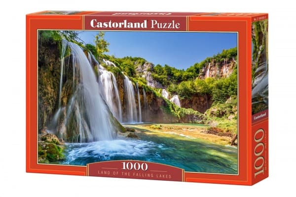 Castorland Land of the Falling Lakes, 1000 stykker, Landskap, 9 år