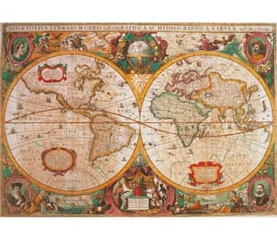 Clementoni High Quality Collection - Old Map - puslespill - 1000 deler