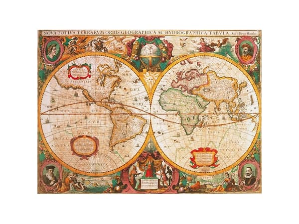 Clementoni High Quality Collection - Old Map - puslespill - 1000 deler