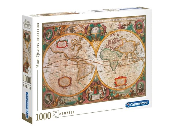 Clementoni High Quality Collection - Old Map - puslespill - 1000 deler
