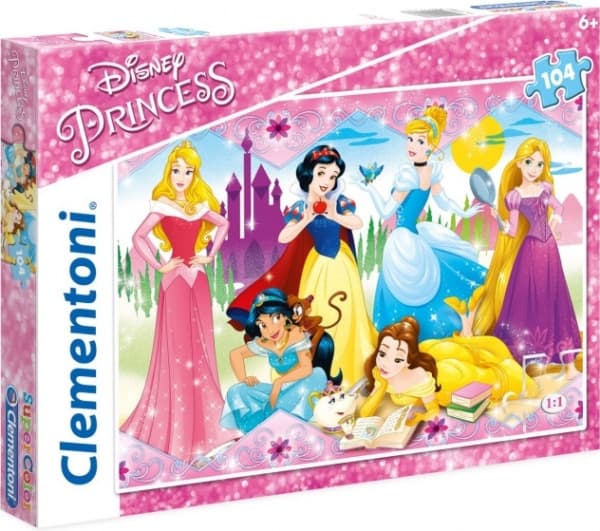 Clementoni Disney Princess, 104 kpl, Sarjakuvat, 6 vuosi/vuosia