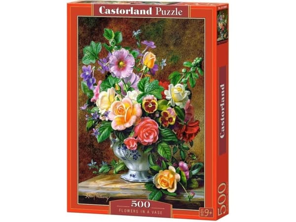 Castorland Flowers in a Vase, 500 kpl, Kasvisto, 9 vuosi/vuosia