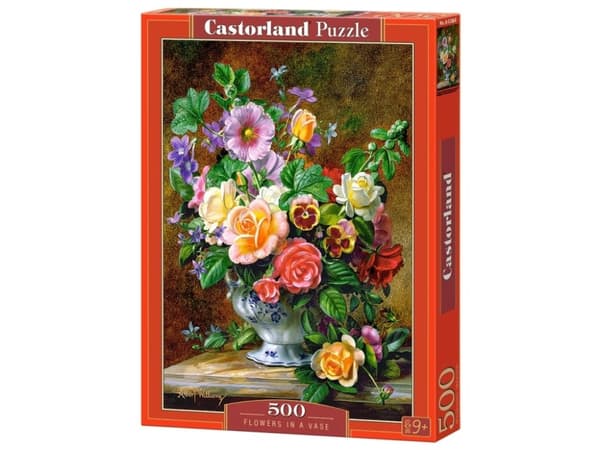 Castorland Flowers in a Vase, 500 kpl, Kasvisto, 9 vuosi/vuosia