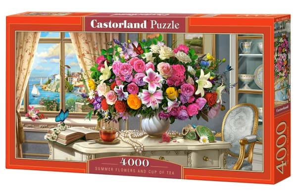 Castorland Summer Flowers and Cup of Tea 4000 pcs Pussel 4000 styck Konst