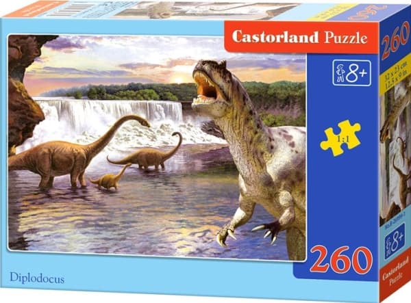 Castorland Diplodocus 260 pcs, 260 stykker, Dinosaurer, 9 år