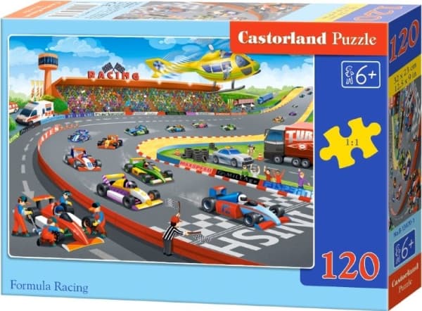 Castorland Formula Racing 120 pcs, 120 kpl, Sarjakuvat, 6 vuosi/vuosia