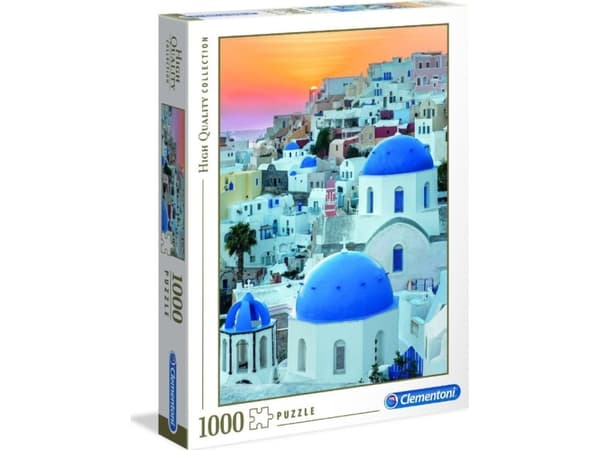 Clementoni Santorini, 1000 stk, By, 10 År