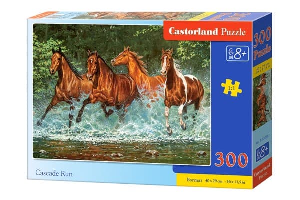 Castorland Cascade Run 300 pcs, 300 styck, Djur, 8 År