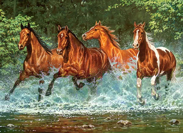 Castorland Cascade Run 300 pcs, 300 styck, Djur, 8 År