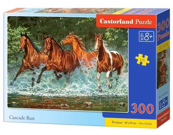 Castorland Cascade Run 300 pcs, 300 styck, Djur, 8 År