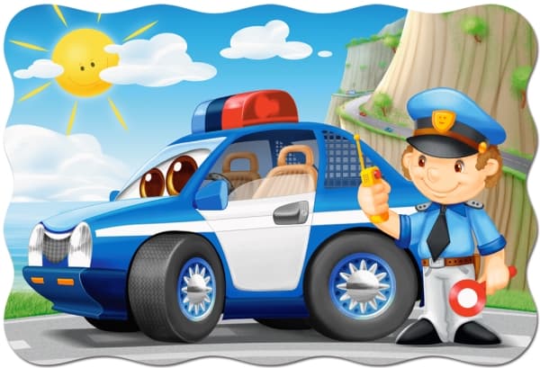 Castorland Police Patrol 20 Maxi pcs, 20 styck, Tecknade serier, 4 År