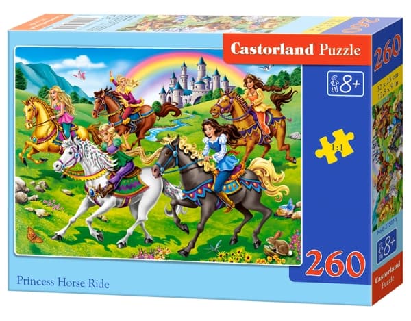 Castorland Princess Horse Ride 260 pcs, 260 kpl, Sarjakuvat, 8 vuosi/vuosia