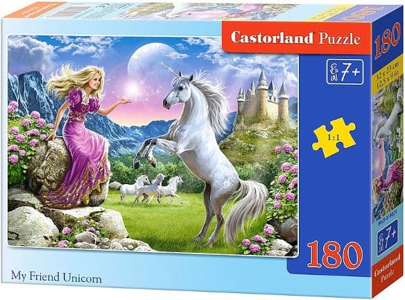 Castorland My Friend Unicorn 180 pcs, 180 kpl, Sarjakuvat, 7 vuosi/vuosia
