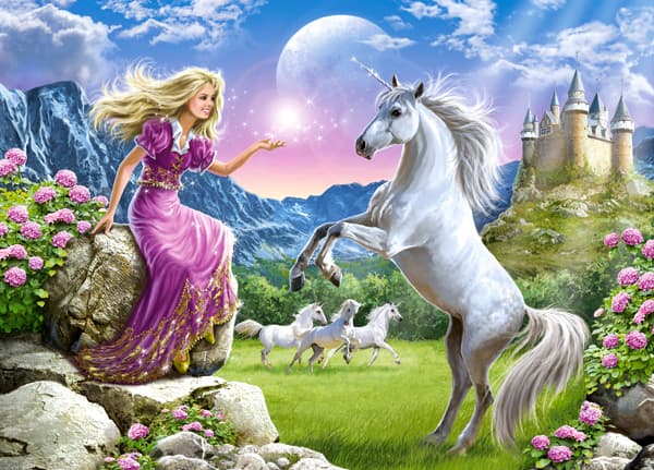Castorland My Friend Unicorn 180 pcs, 180 kpl, Sarjakuvat, 7 vuosi/vuosia