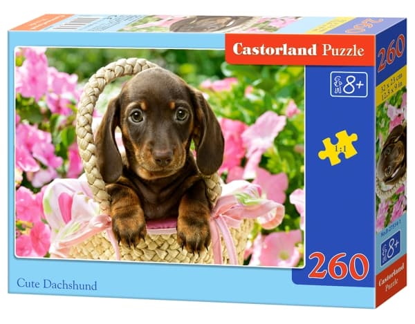 Castorland Cute Dachshund 260 pcs Pussel 260 styck Djurliv CDON