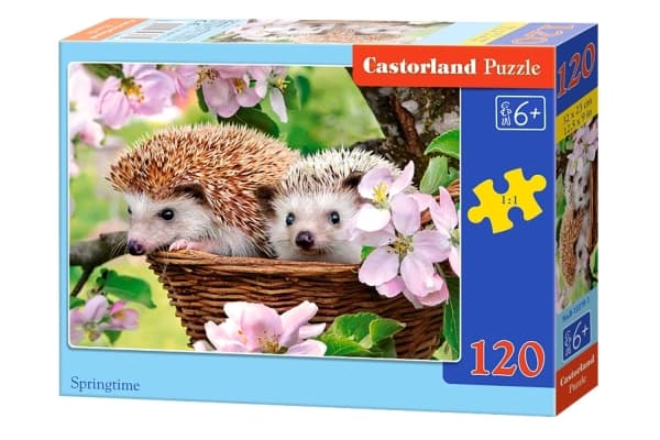 Castorland Springtime 120 pcs, 120 styck, Djurliv, 6 År