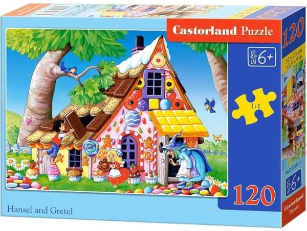 Castorland Hansel and Gretel 120 pcs, 120 stykker, Tegneserier, 6 år