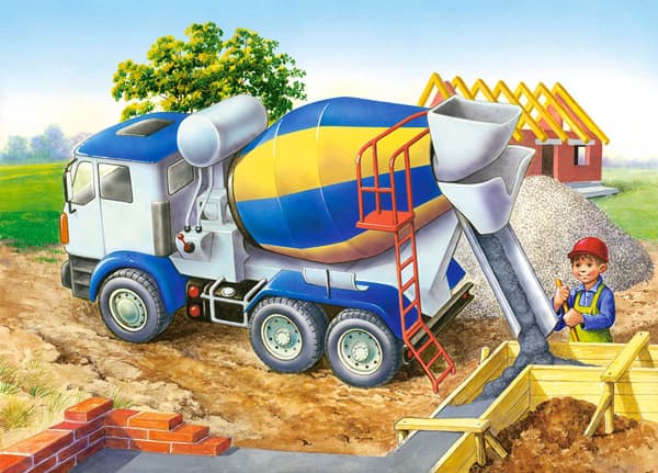 Castorland Building Site 60 pcs, 1 stykker, Tegneserier, 5 år