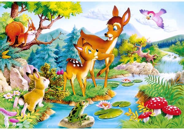 Castorland Little Deers 120 pcs, 120 stykker, Tegneserier, 6 år